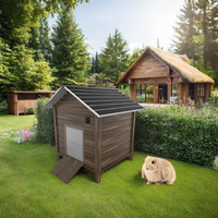 Cathouse Weerbestendige Konijnenhok Buiten Houten Schuilplaats Voor Wilde Katten Konijnen Kippen Solide Patroon Kleine Dieren Schuilplaats