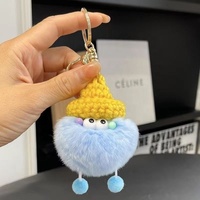 [Little Bean] Pluche Koreaanse Instagram-stijl schattige onhandige KittySnoopy kleine kolenbal auto sleutelhanger tas charme cadeau