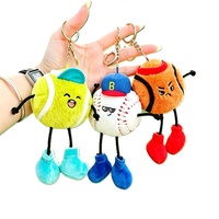 Porte-clés en peluche ODM, figurine, pendentif, breloque de sac, breloque décorative, rembourrage en coton PP, animal en peluche, cadeau anti-stress