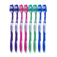 Support de brosse à dents SB Tech Ultra Soft avec poils en nylon, manche en PP coloré, pour adultes, usage domestique, taille échantillon, biodégradable