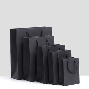 Customized Logo Printing Luxury Reusable Shopping Gift Shoes Clothing Cosmetics Packaging White Cardboard Paper Bags with Handle - Product Image 1