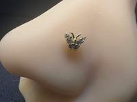 Anting Hidung Berkualitas Tinggi Model Bunga, Bintang, Hati, Mahkota, dan Bentuk L untuk Wanita