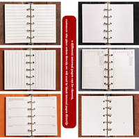 Journal de voyage vintage en cuir PU blanc, joli design, cahier à couverture souple de taille A6