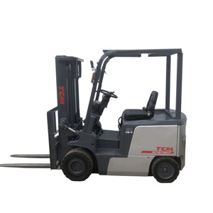 Used Powerful and Quiet TCM 2-Ton Lithium-Ion Electric Forklift in Grey Color for Manufacturing Distribution Retail Facilities - Product Image 1