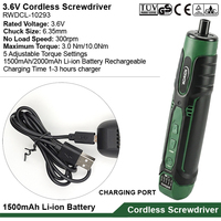 Mini tournevis électrique rechargeable à batterie lithium 3,6 V, outil électrique sans fil portatif pour la maison, kit d'outils électriques, jeu de tournevis électriques