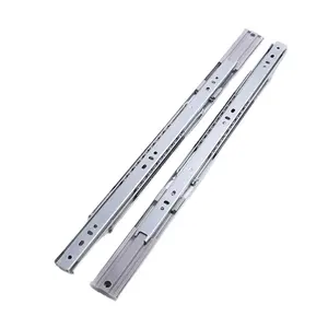 Furniture Hardware 45mm Full Extension Telescopic Rails Drawer Channel Ball Bearing Drawer Slide