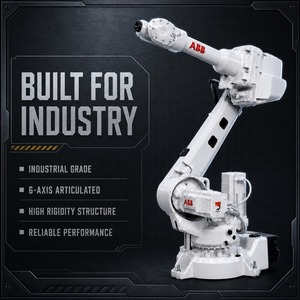 <span class=keywords><strong>Robot</strong></span> compacto ABB <span class=keywords><strong>IRB</strong></span> <span class=keywords><strong>2600</strong></span> de 6 ejes, carga útil de 12 kg, alcance de 1,65 m, IP67, para eliminación de materiales, limpieza y pulverización. - Product Image 3