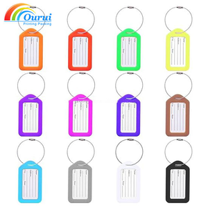 Hot selling Wholesale custom logo Factory label <b>name</b> keychain Personalized keychain <b>tag</b> Custom <b>name</b> badge keyring Luggage <b>Tag</b> - Product Image 2