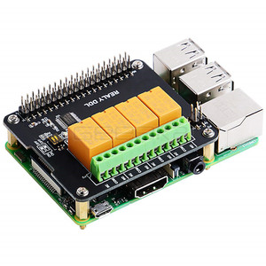 Carte d'extension de relais à 4 canaux GeeekPi originale pour Raspberry Pi 4B/3B+/3B/2B F708 - Product Image 1