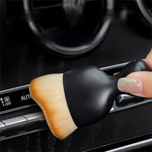 Cepillos de nailon suave para limpieza de ventilación interior de coche, kit de detallado automotriz para salpicadero y salidas de aire, para quitar el polvo de grietas, con cubierta antipolvo - Product Image 5