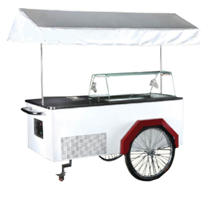 Chariot de présentation de glaces italiennes mobile <span class=keywords><strong>avec</strong></span> réfrigération ventilée, dégivrage <span class=keywords><strong>automatique</strong></span>, efficacité énergétique 5 étoiles - Product Image 1