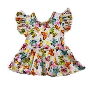 T-shirt pour enfants Qingli OEM sans droits de douane, décontracté d'été, manches courtes, col rond, t-shirt à volants pour filles, Pâques - Product Image 4