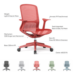 <span class=keywords><strong>Chaise</strong></span> de bureau ergonomique moderne réglable en maille pivotante – Ensemble bureau et <span class=keywords><strong>chaise</strong></span> - Product Image 4