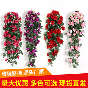 Guirlandes de roses artificielles Gefan à suspendre au mur, 90 cm, fleurs en soie, décoration intérieure, décoration de mariage - Product Image 5