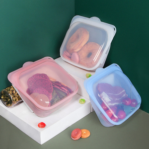 Sacs de conservation alimentaire en silicone de qualité alimentaire, multi-usages, étanches à l'humidité, réutilisables, scellés pour réfrigérateur, capacité 200 ml, compressibles - Product Image 3