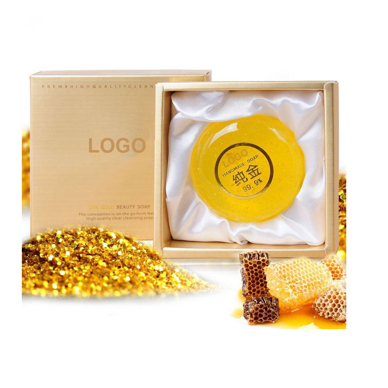 Private Label Deep Cleaning & Whitening 24K Gold Soap