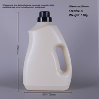 Bouteille et seau en plastique pour lessive, forme ronde, bouchon à vis, usage domestique, emballage pour adoucissant liquide