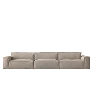 Juego de Muebles Modulares de Cuero Italiano de Diseño Moderno, Base de Roble, para Sala de Estar, Diseños de Lujo, Venta al Por Mayor - Product Image 1