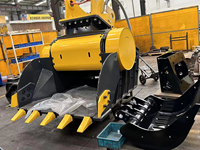Bucket Penghancur Batu MONDE untuk Excavator, Attachment Penghancur untuk Pembongkaran dan Daur Ulang, Bucket Penghancur untuk Excavator