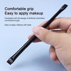 Pincel Delineador de Ojos Ultrafino Ulikeke, Doble Cabeza Plana, Pincel para Párpados de Pelo Suave, Pincel para Cejas con Cabeza <span class=keywords><strong>Biselada</strong></span> - Product Image 3