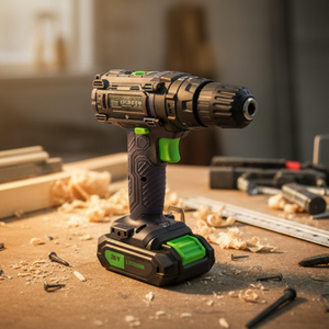 Taladro percutor <span class=keywords><strong>inalámbrico</strong></span> JimBon Power Hammer Wall, destornillador eléctrico de 21 V con puntas hexagonales, 2 baterías de 20 V - Product Image 6