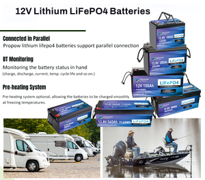 Propow Lead Acid <b>Batteries</b> Replacement <b>12V</b> 100Ah <b>Battery</b> for Marine Solar - Product Image 6