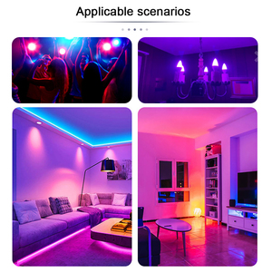 Rgbw điều khiển từ xa G45 6W <span class=keywords><strong>E27</strong></span>/B22 dẫn bóng đèn 24 phím mờ đèn đầy màu sắc cho bên quán bar văn phòng chứng nhận ROHS PC nhựa - Product Image 6