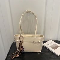 Sac à main pour femme de grande capacité, élégant et minimaliste, polyvalent pour le travail, sac à bandoulière zippé de style vintage haut de gamme