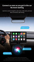 Adaptador Inalámbrico Compacto 4 en 1 para CarPlay y Android Auto, Plug & Play, AirPlay, Dongle Multifunción para Conectividad en el Automóvil