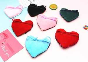 Mini a Forma di Cuore Della Borsa Della Moneta Tasca Cambiamento Del Raccoglitore per I Bambini Piccoli Delle Ragazze Croce Corpo Borsa Paillettes Borsa - Product Image 3