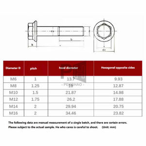 Vis à bride dentée M6 M8 M10 M12 Grade 10.9 avec boulon antidérapant, vis <span class=keywords><strong>hexagonale</strong></span> haute résistance zinguée avec joint OEM - Product Image 2