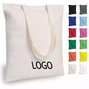 Customized Color Logo Cotton Cloth Stock Recycled Cotton <b>Canvas</b> Shopping Bags Print Blank <b>Tote</b> Grocery Zipper <b>Canvas</b> <b>Totes</b> - Product Image 1