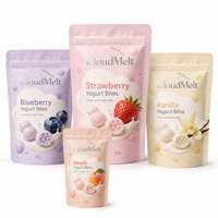 Sachets Doypack Kraft à Fermeture Zip Personnalisables avec Logo pour Snacks Soufflés, Emballage Alimentaire de Qualité Alimentaire 4oz 6oz, Sachet Autoportant