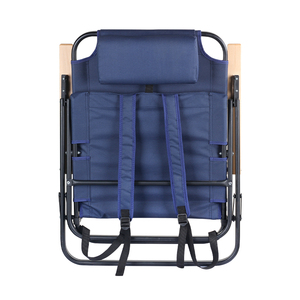 Outdoor Furniture Metal 4 Position Adjustable <b>Backrest</b> Premium Folding Chair Camping With Carrying Bag - Product Image 4