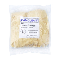 Class 100 Natural Latex Cleanroom Gloves 12 Inch Powder Free ISO Class 5 Double Vacuum Packed Low Ionic