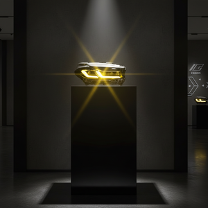 Faro Láser para Serie 5 G30 F90 LCI, Mejora con Cejas Azules y Negras, DRL de Doble Color, Interruptor Amarillo y Blanco, Luz Delantera de 12V - Product Image 3