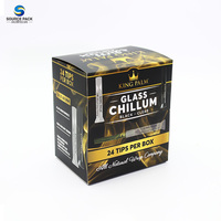 Étagère d'impression de conception de taille personnalisée prête 250g boîte de présentation d'emballage de tabac à cigares en carton blanc