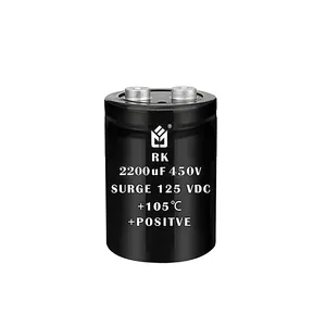 Factory Direct High Quality 180uf 160v Aluminum 22000uf 200v Electrolytic Capacitor For Car Battery Bank 2200uF 450V