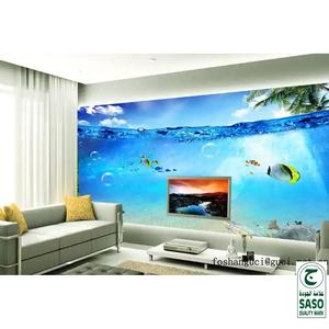 Azulejo de Cerámica con Impresión 3D de Mundo Submarino para Decoración de Paredes de Sala de Estar y Televisión - Product Image 2