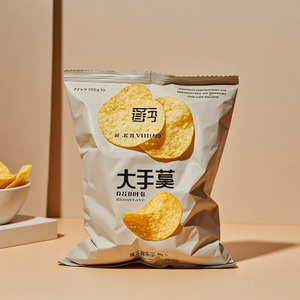 Sacs d'emballage en plastique de qualité alimentaire en aluminium imprimés sur mesure en gros pour chips, bonbons, tranches de <span class=keywords><strong>banane</strong></span>, sacs à scellage arrière - Product Image 4