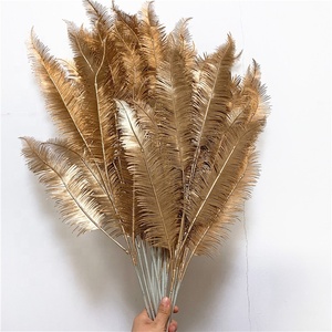 Foglie d'oro artificiali in plastica di eucalipto per decorazioni natalizie F 1692 - Product Image 6