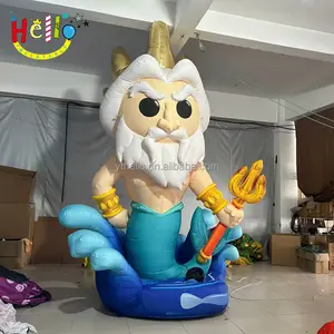 Inflatable Cartoon Model Inflatable Sea King Inflatable Neptune with Trident
