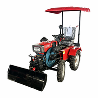Mini Cultivador Agrícola Diésel de 18 HP, Alta Productividad y Multifuncional para la Agricultura con Toldo Parasol Opcional