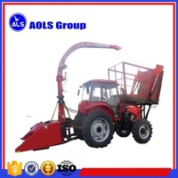 Mini machine de récolte d'ensilage de maïs pour cultiver la tête de moissonneuse de fourrage de foin de feuille de thé et d'ail