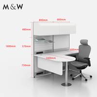 Vente moderne de bureau de médecin M & W mobilier de bureau en bois table au design nouveau mobilier de bureau professionnel en bois
