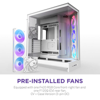 Nuevo Gabinete de PC NZXT H9 Flow RGB Negro Blanco de Torre Media ATX para Juegos con Vista de Cristal y 4 Ventiladores Preinstalados para PC de Escritorio para Juegos DIY 2025