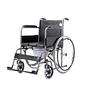 Commode pour fauteuil roulant 85CM x 102CM x 65CM en acier à haute teneur en carbone pour personnes âgées et handicapées, équipement de sécurité pour salle de bain - Product Image 2