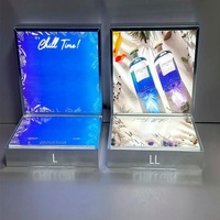 Présentoir de maquillage en acrylique transparent petit trapèze personnalisé pour comptoir soins de la peau parfum stand cosmétique