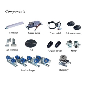 Yoursensor Cửa Kính Thương Mại Chất Lượng Cao Hệ Thống Cửa Trượt Tự Động Động Động Cơ Thiết Kế Vuông (YSD200F) - Product Image 3