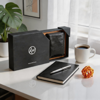 Boîte à tiroir en carton rigide avec logo personnalisé pour portefeuille, emballage en papier durable avec design coulissant, finition mate, emballage cadeau